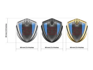 Bugatti Metall Kuppel Emblem Tuning Design Glänzend Max